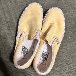 Womens size 10 Pastel Yellow Vans